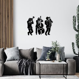 Wallity Münis Accesorio Decorativo de Pared de Metal Negro